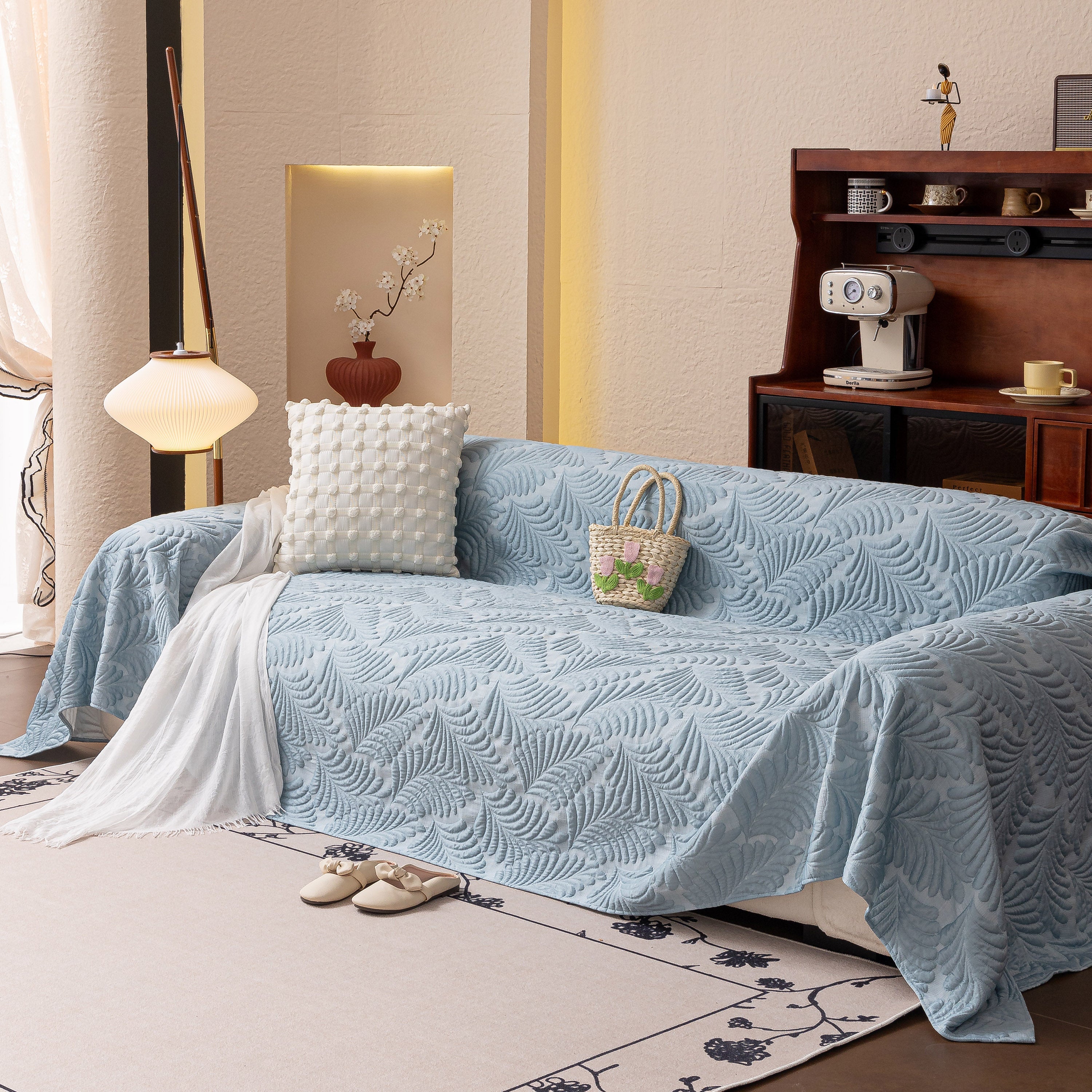 Cooling Quilted Non-slip Furniture Protector For Pets & Kids, Washable Sofa Slipcover