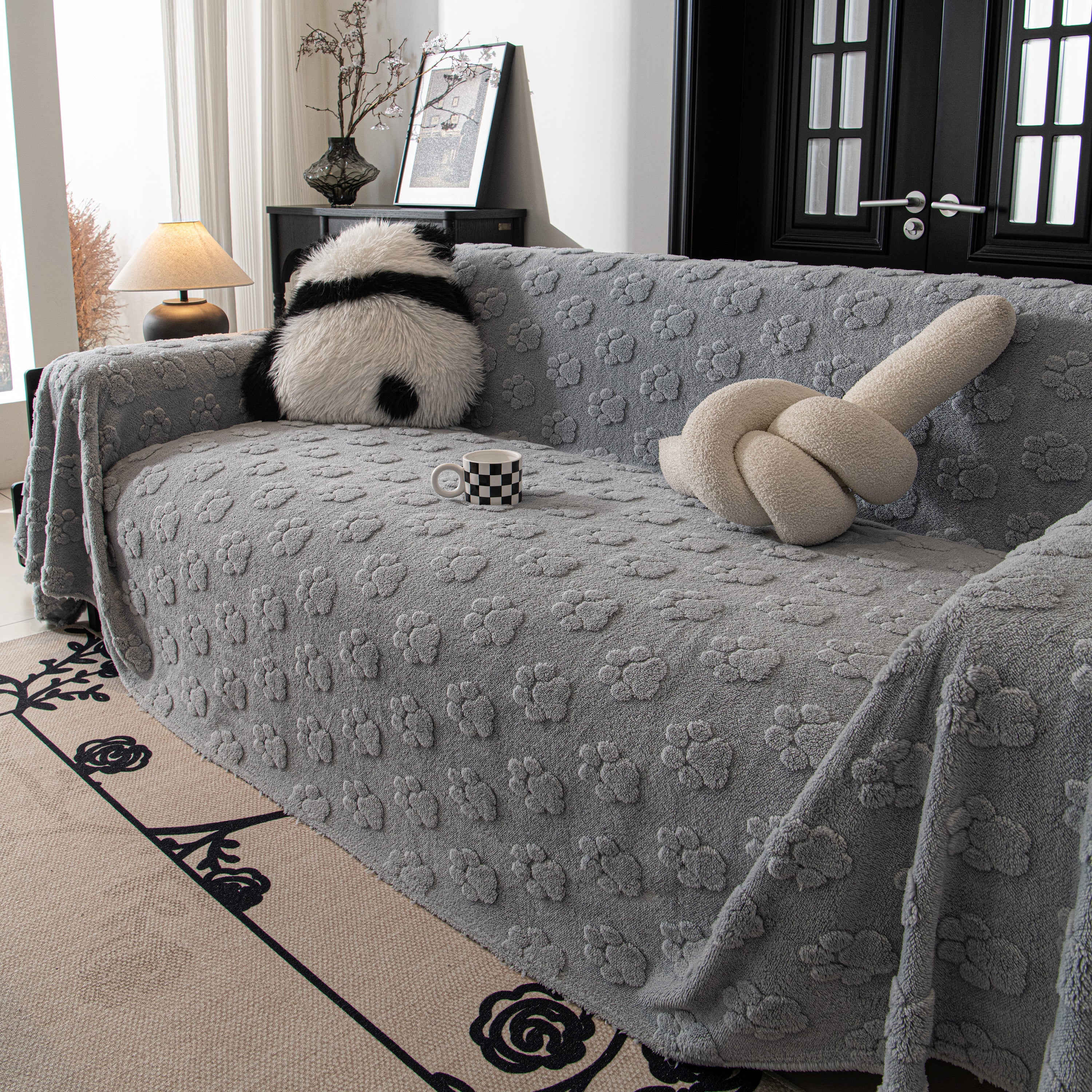 Plush Jacquard Blankets For The Sofa Soft Slipcover Sectional Cover Throws For Sofas