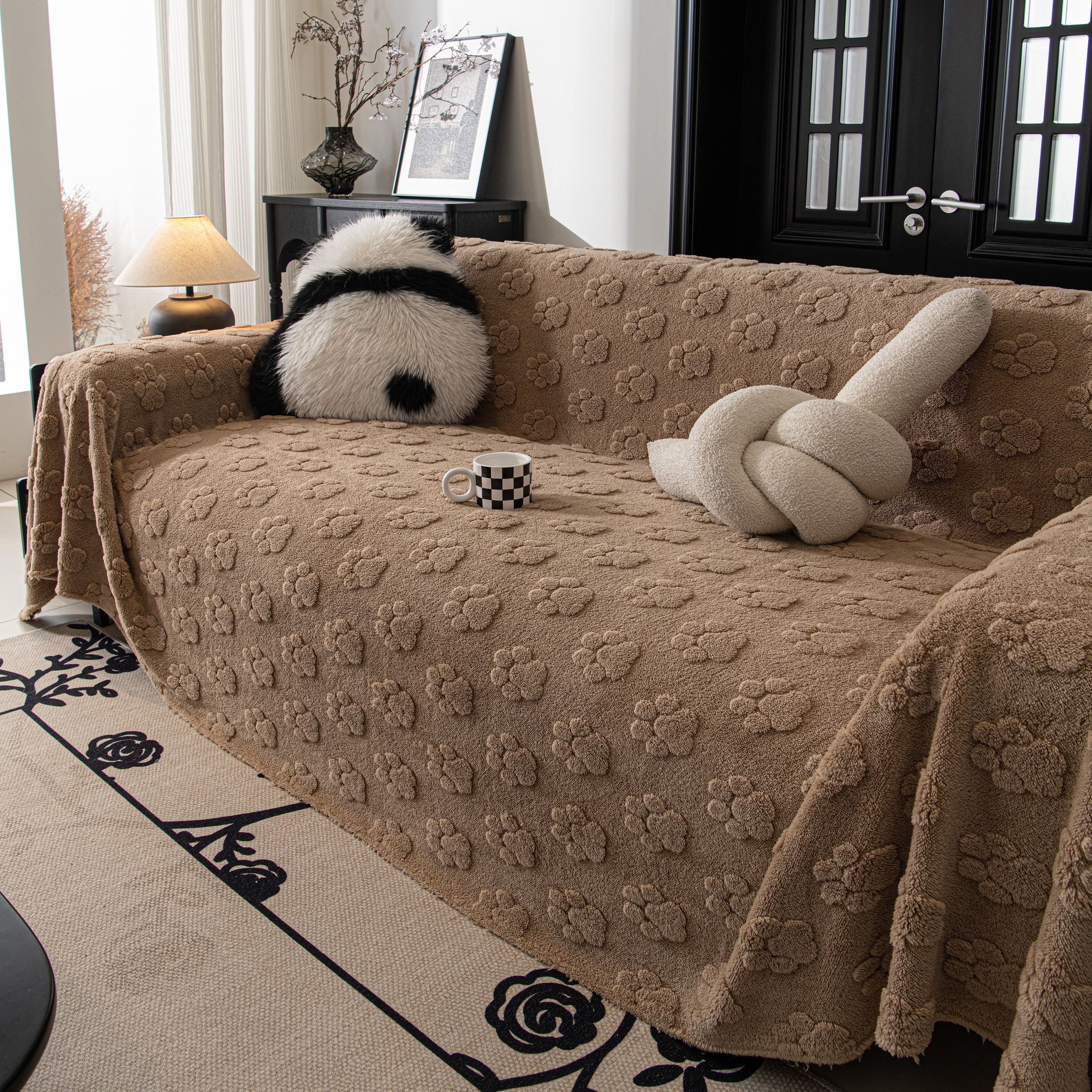 Plush Jacquard Blankets For The Sofa Soft Slipcover Sectional Cover Throws For Sofas
