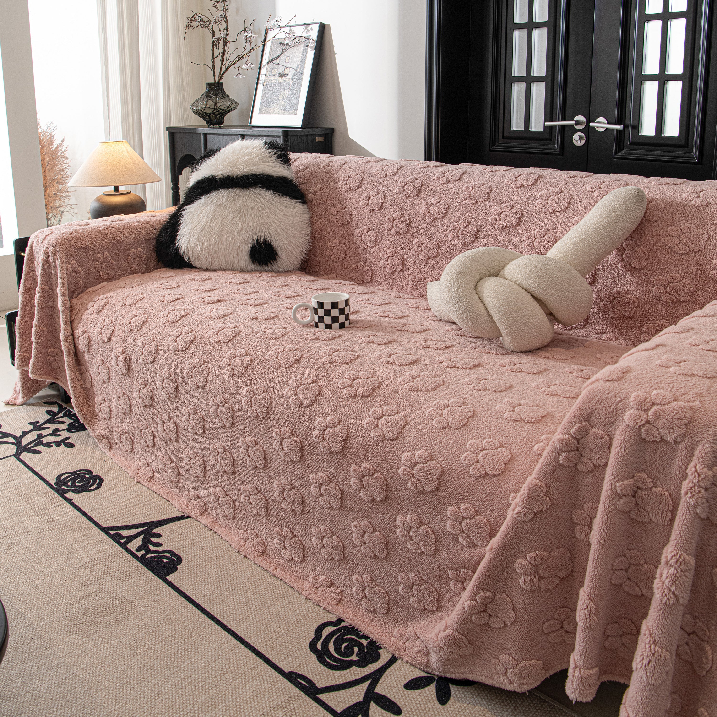 Plush Jacquard Blankets For The Sofa Soft Slipcover Sectional Cover Throws For Sofas