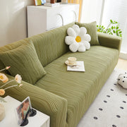 Textured Wave Stretch Sofa Couch Cover, Soft Washable Spandex Furniture Slipcovers