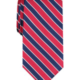 Club Room Men's Stripe Tie Wine Size Regular