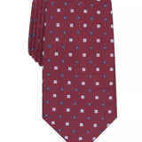 Club Room Men's Classic Neat Tie Red Size Regular