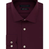 Tommy Hilfiger Men's Check Collared Slim Fit Dress Shirt Red Size 15X34-35