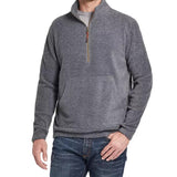 Weatherproof Vintage Men's Long Sleeve Classic Fit Quarter-Zip Fleece Sweater Gray Size XXX-Large
