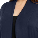 Karen Scott Women's Scott Plus Open Front Cardigan Sweater Navy Size 0X