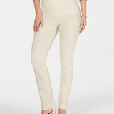 Charter Club Women's Cambridge Skinny Pull On Tummy Control Pants Tan Size 16 S