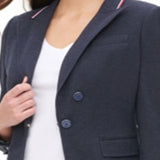 Tommy Hilfiger Women's Ribbon Trim Blazer Gray Size 6