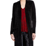 Michael Kors Women's Open-Front Patch-Pocket Cardigan  Black Size XS