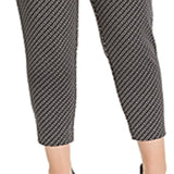 Michael Kors Women's Plus Cropped Chain-Print Pants Black Size 0X