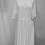 Ralph Lauren Women's Casual Belted Cutout Crepe Sheath Dress White Size 10