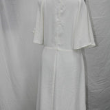 Ralph Lauren Women's Casual Belted Cutout Crepe Sheath Dress White Size 10