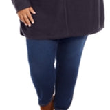 Style & Co Women's Plus Seam Front Tunic Sweater Black Size 3X