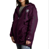 Champion Women's Fleece Lined Stadium Jacket Purple Size XX-Large