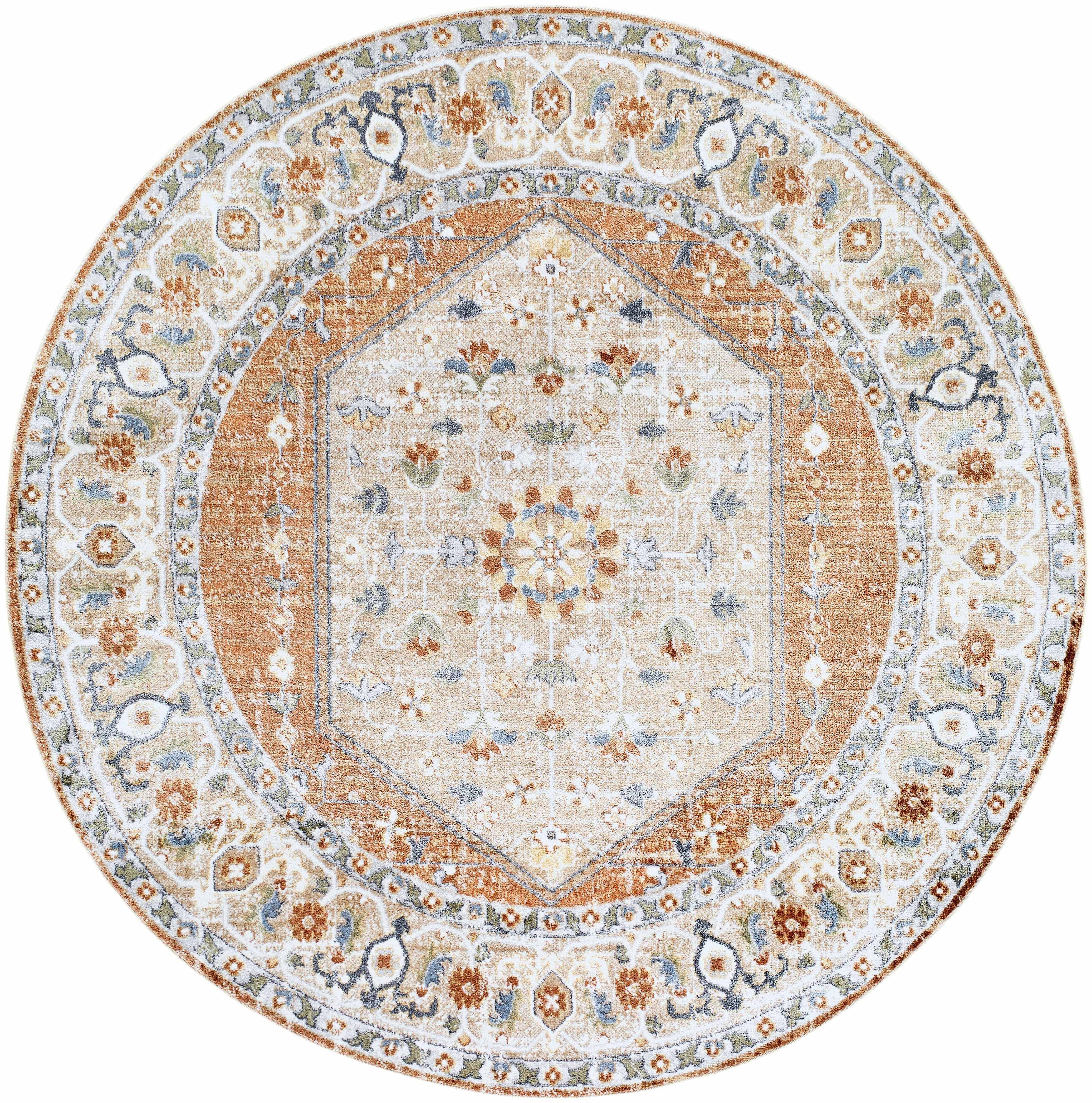 Gael Rust Boutique Washable Rug