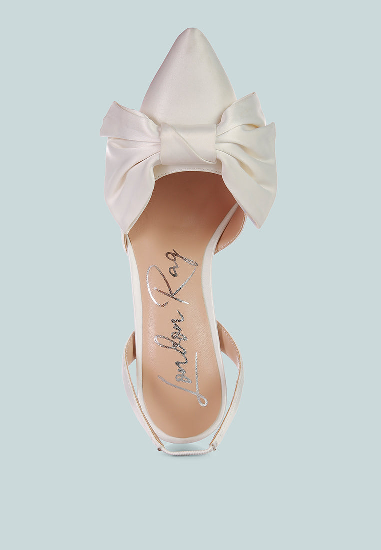 Smitten Bow Stiletto Heel Slingback