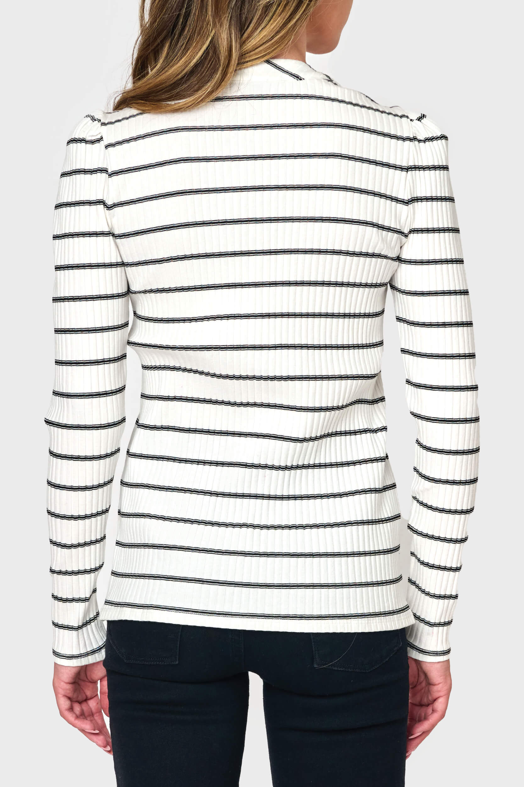 The Amelia Ribbed Henley Top