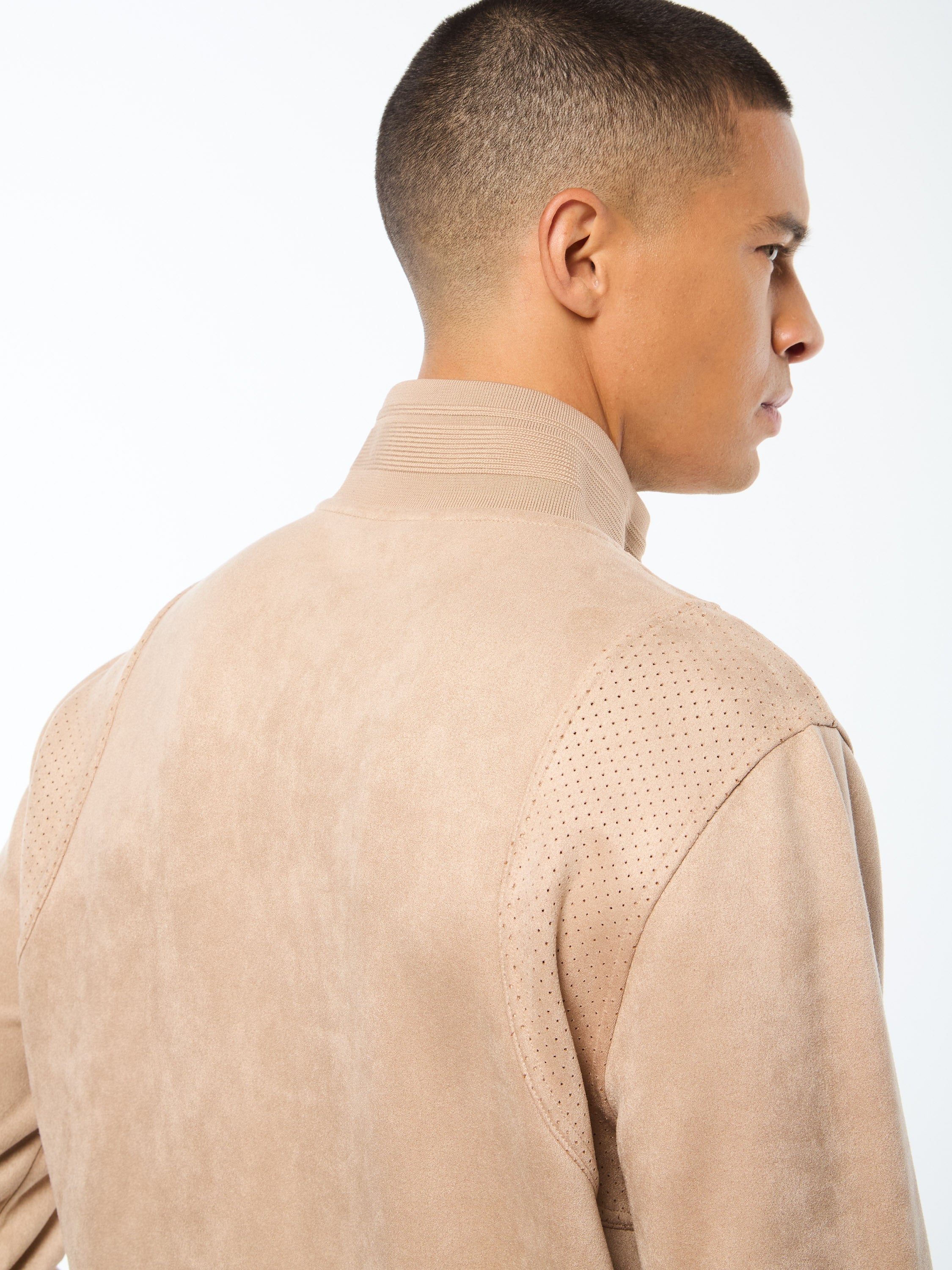 Camoscio Track Jacket- Humus