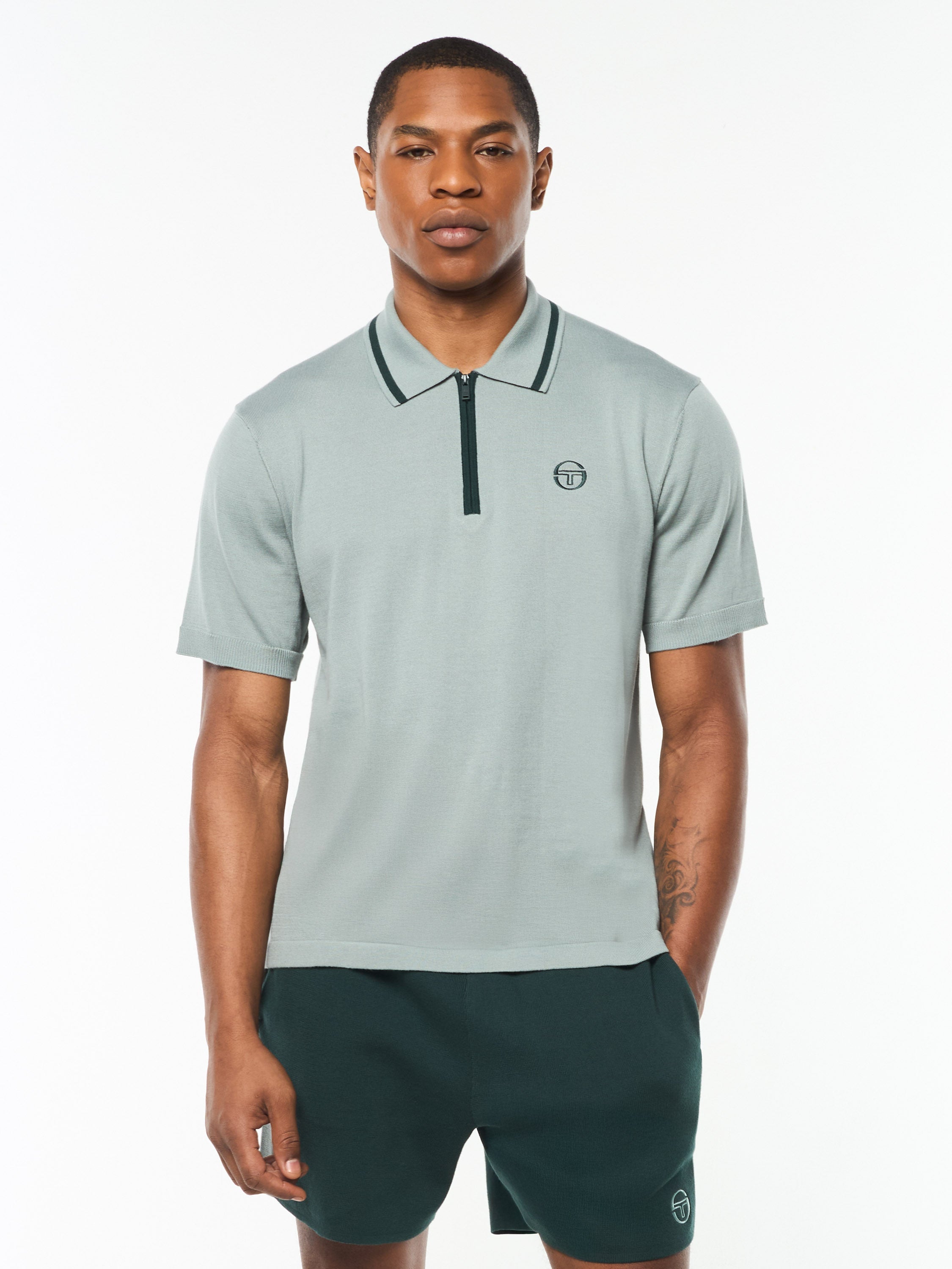 Giovane Polo Shirt In Slate Gray