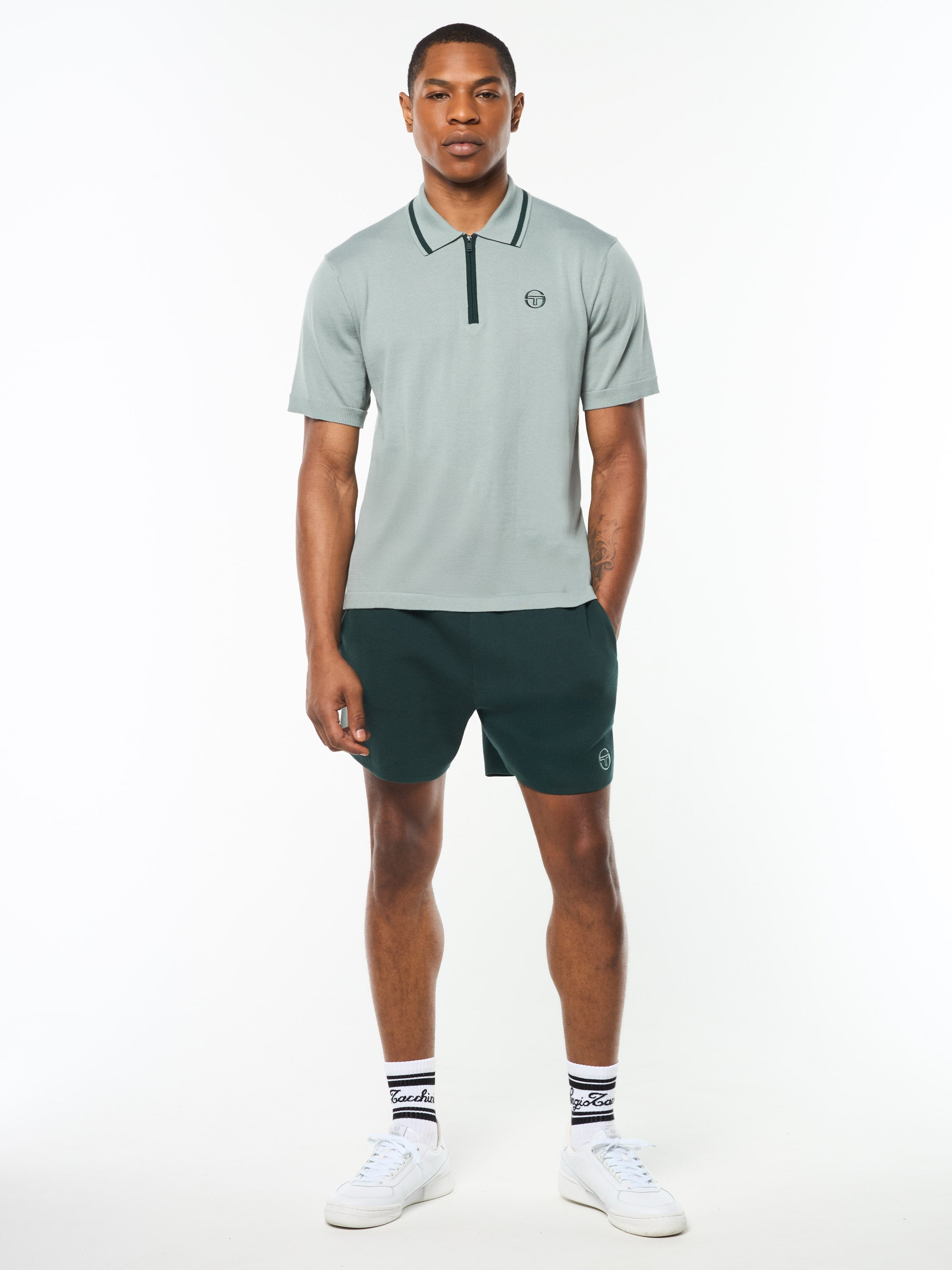 Giovane Polo Shirt In Slate Gray