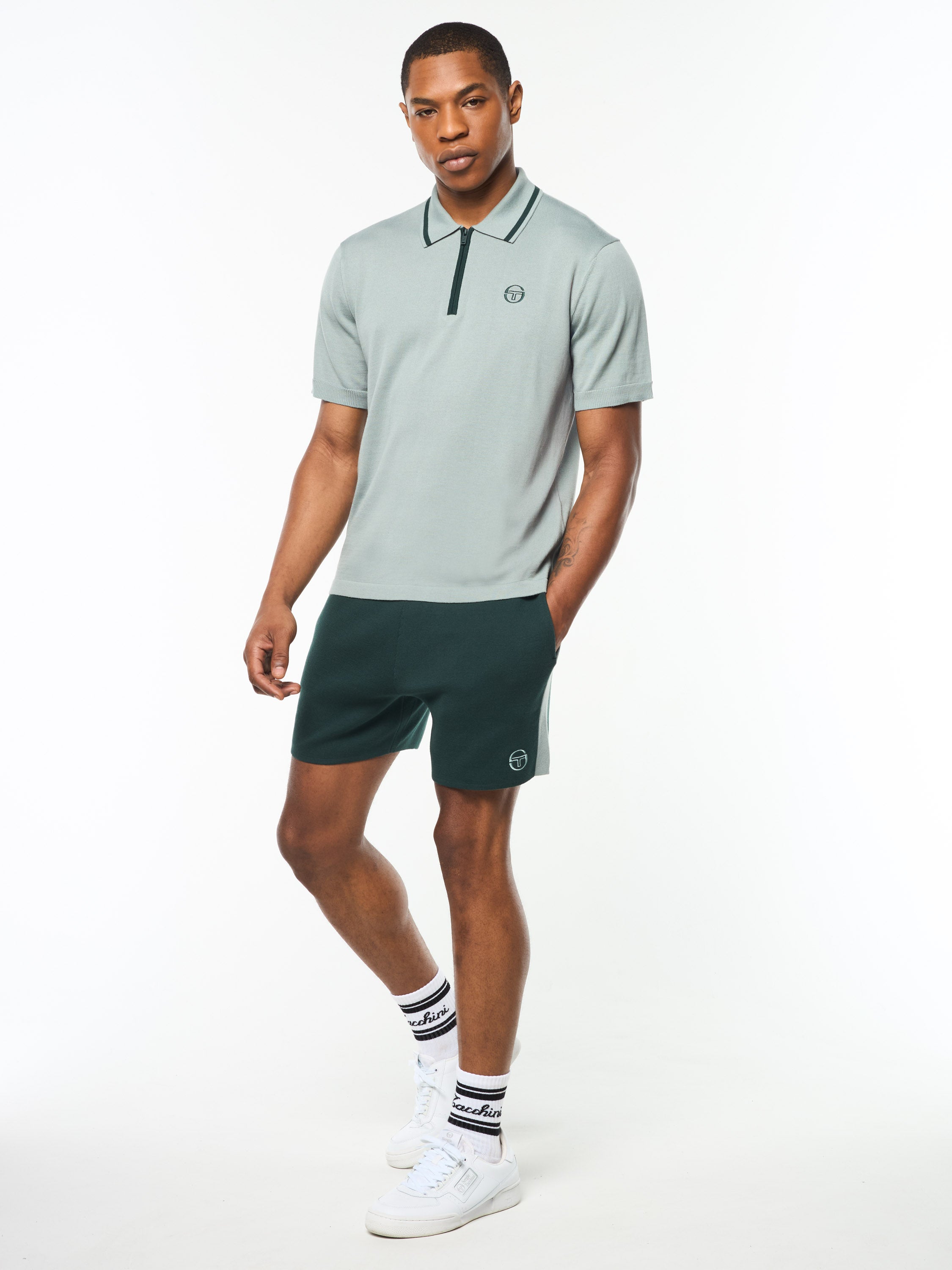 Giovane Polo Shirt In Slate Gray