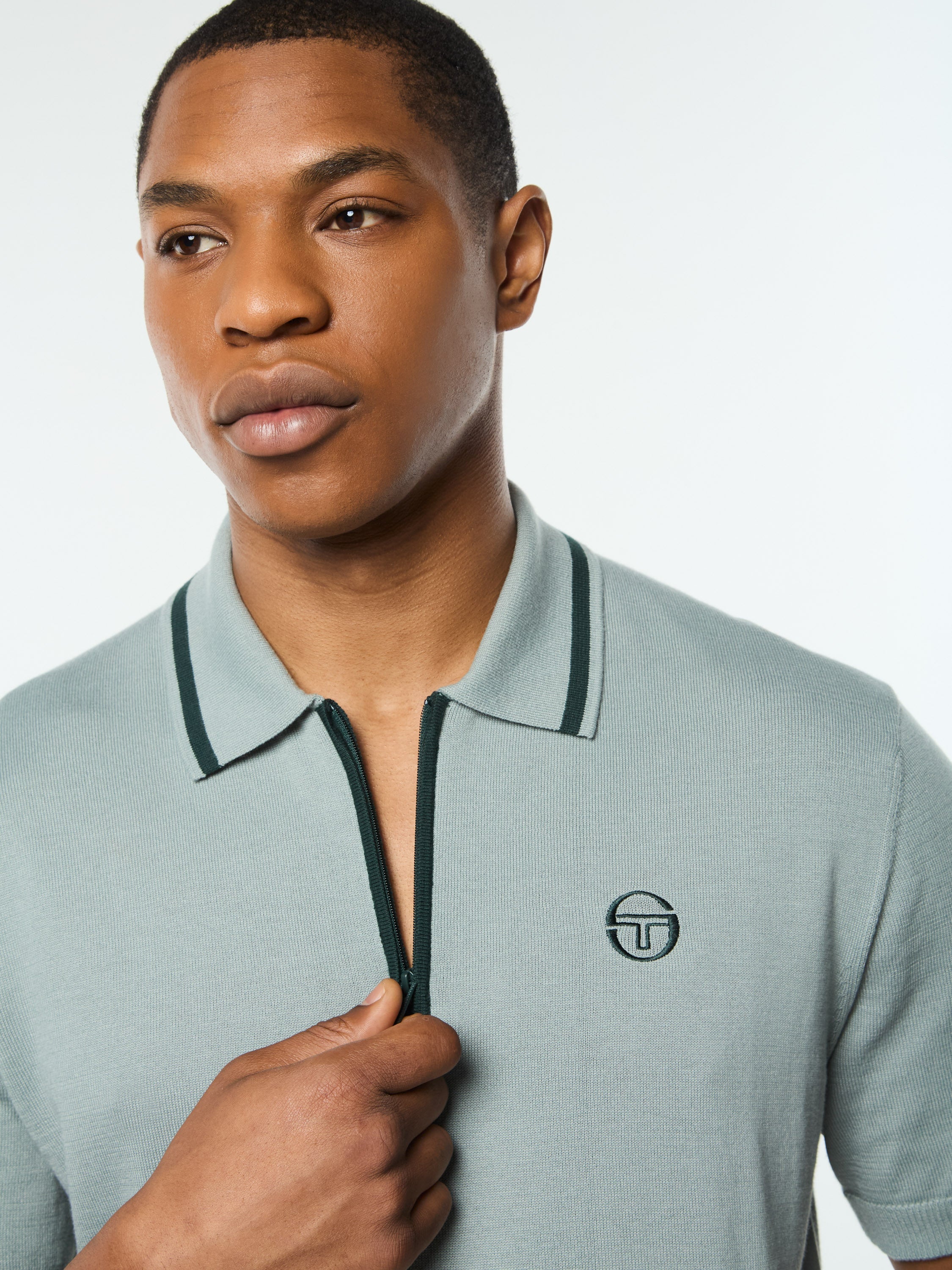 Giovane Polo Shirt In Slate Gray