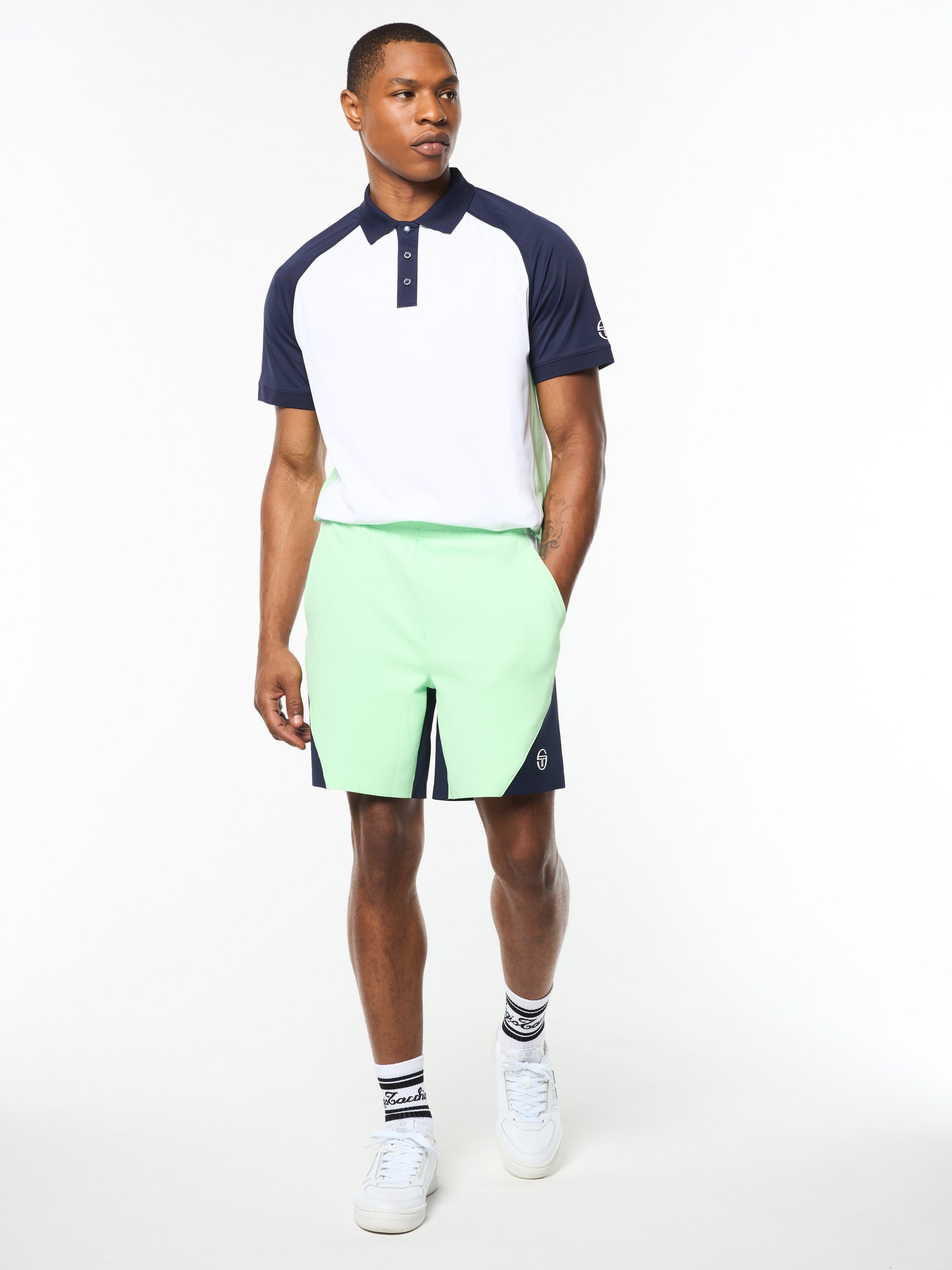 Pagia Court Short In Green Ash