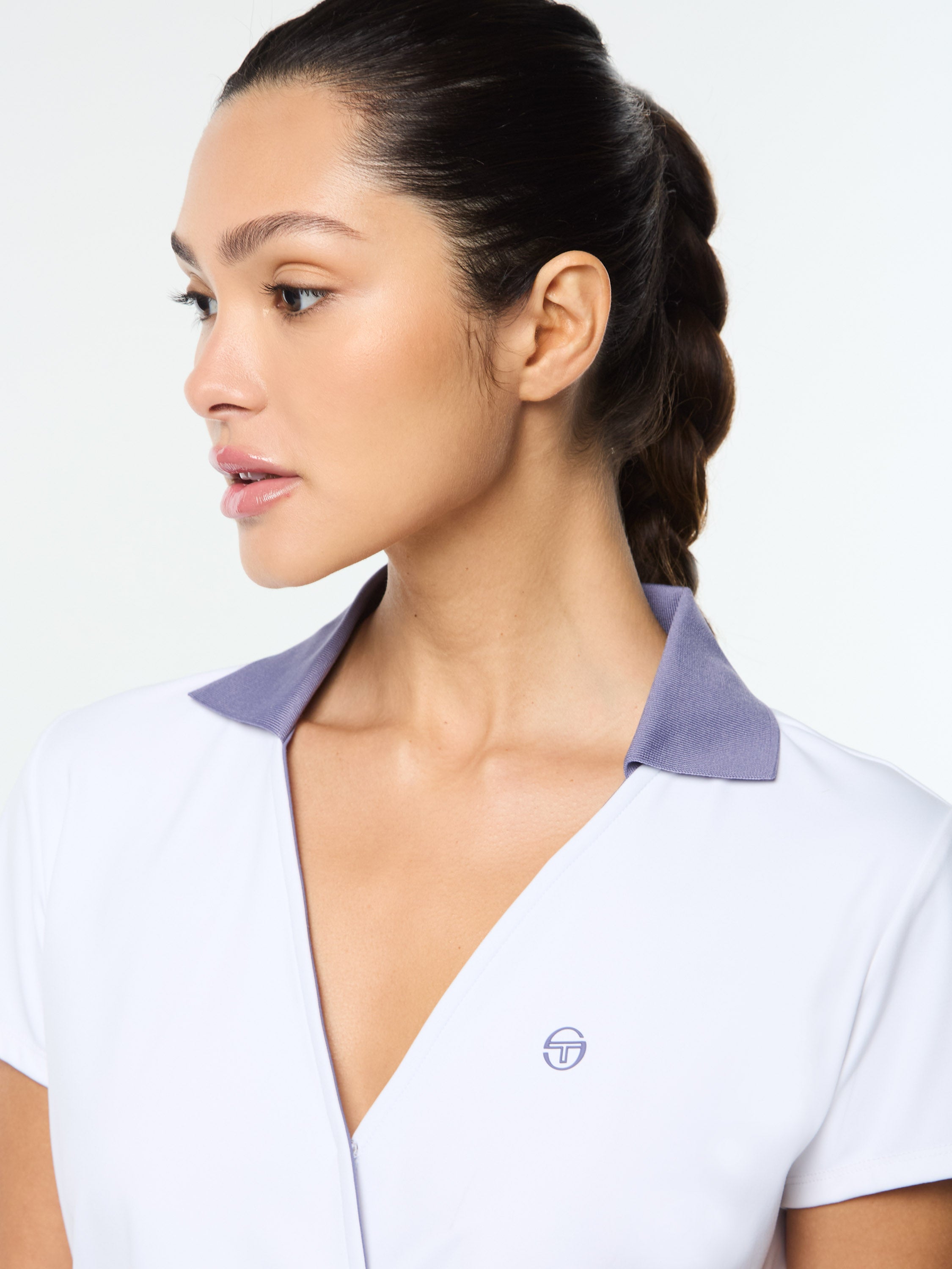 Agata Wrap Polo- Brilliant White