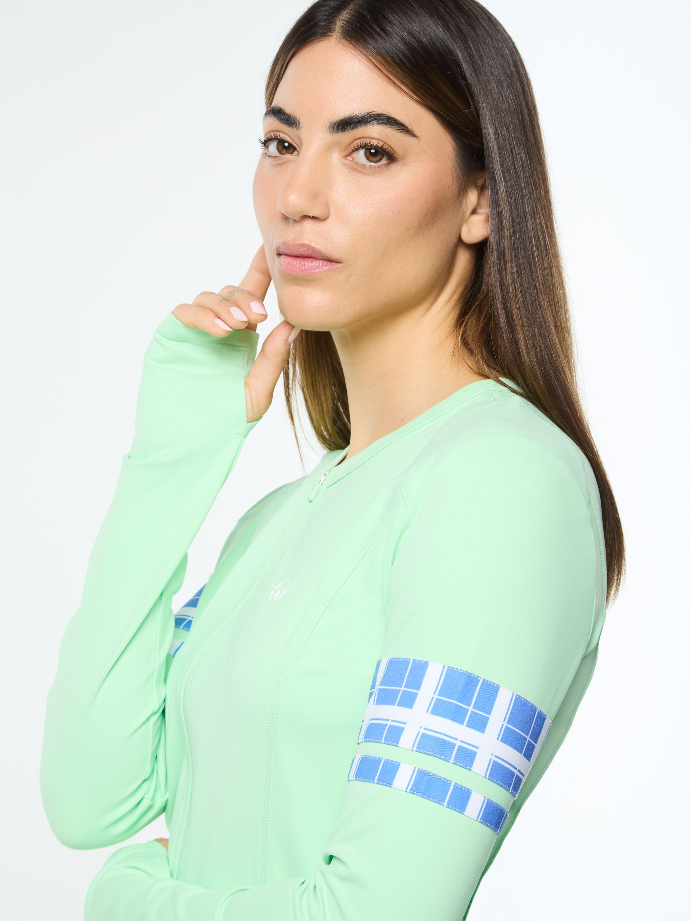 Lara Contour Jacket- Green Ash