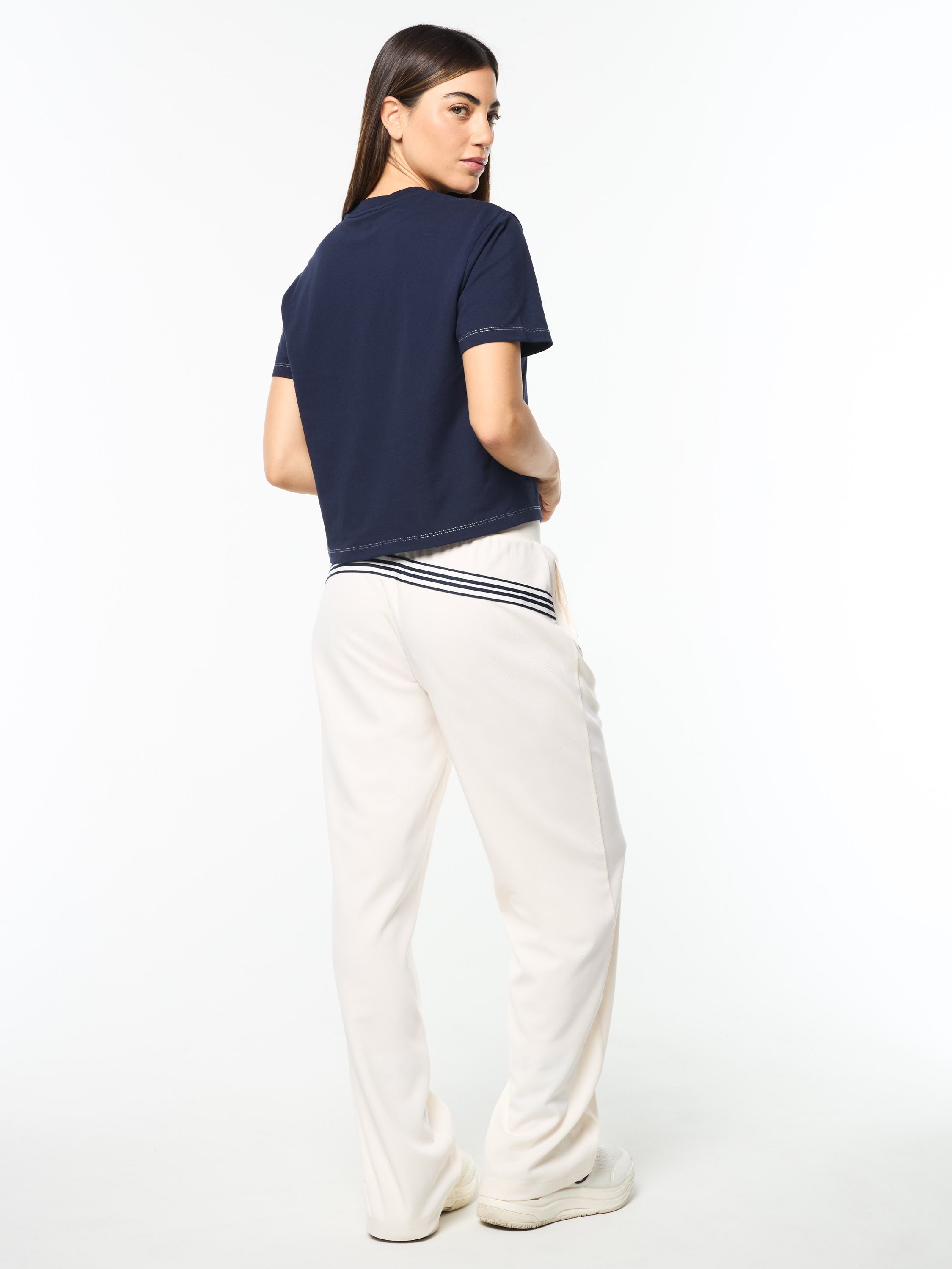 Nera Boxy Tee- Maritime Blue