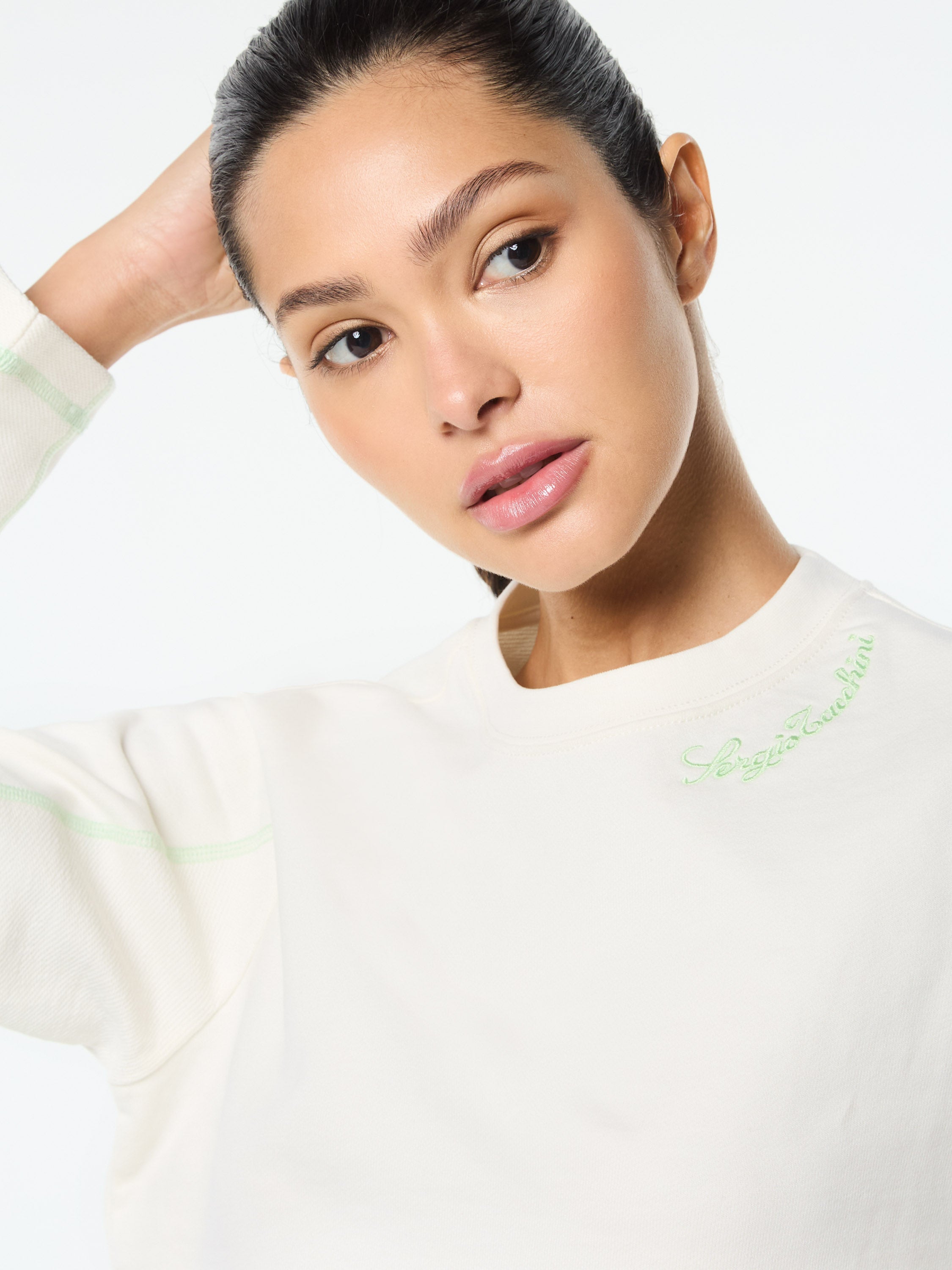 Greta Crewneck- Gardenia