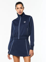 Terina Track Jacket- Maritime Blue