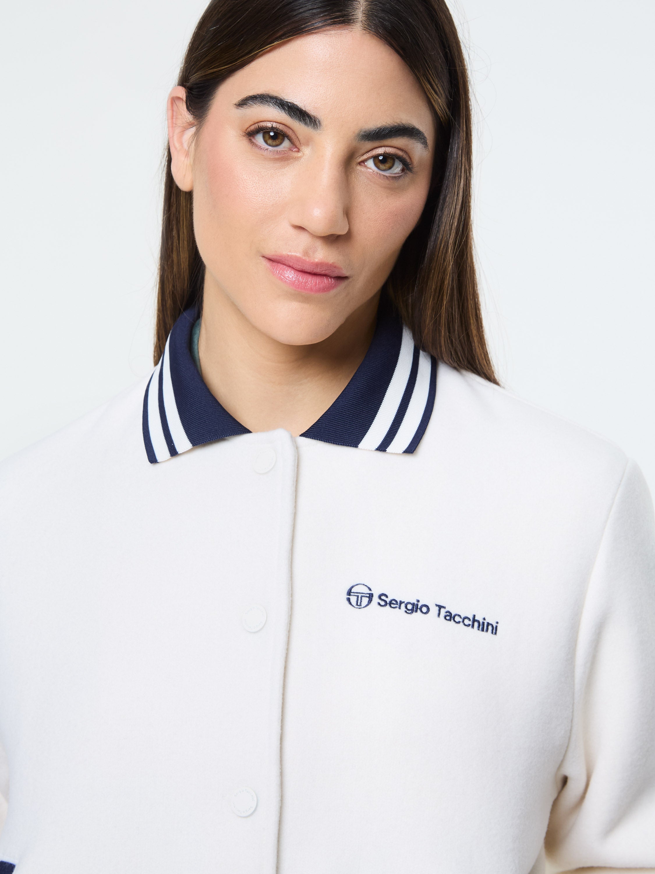 Marisa Varsity Jacket- Gardenia