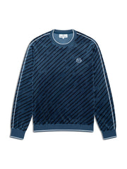 Obliquo Velour Crewneck-key Largo