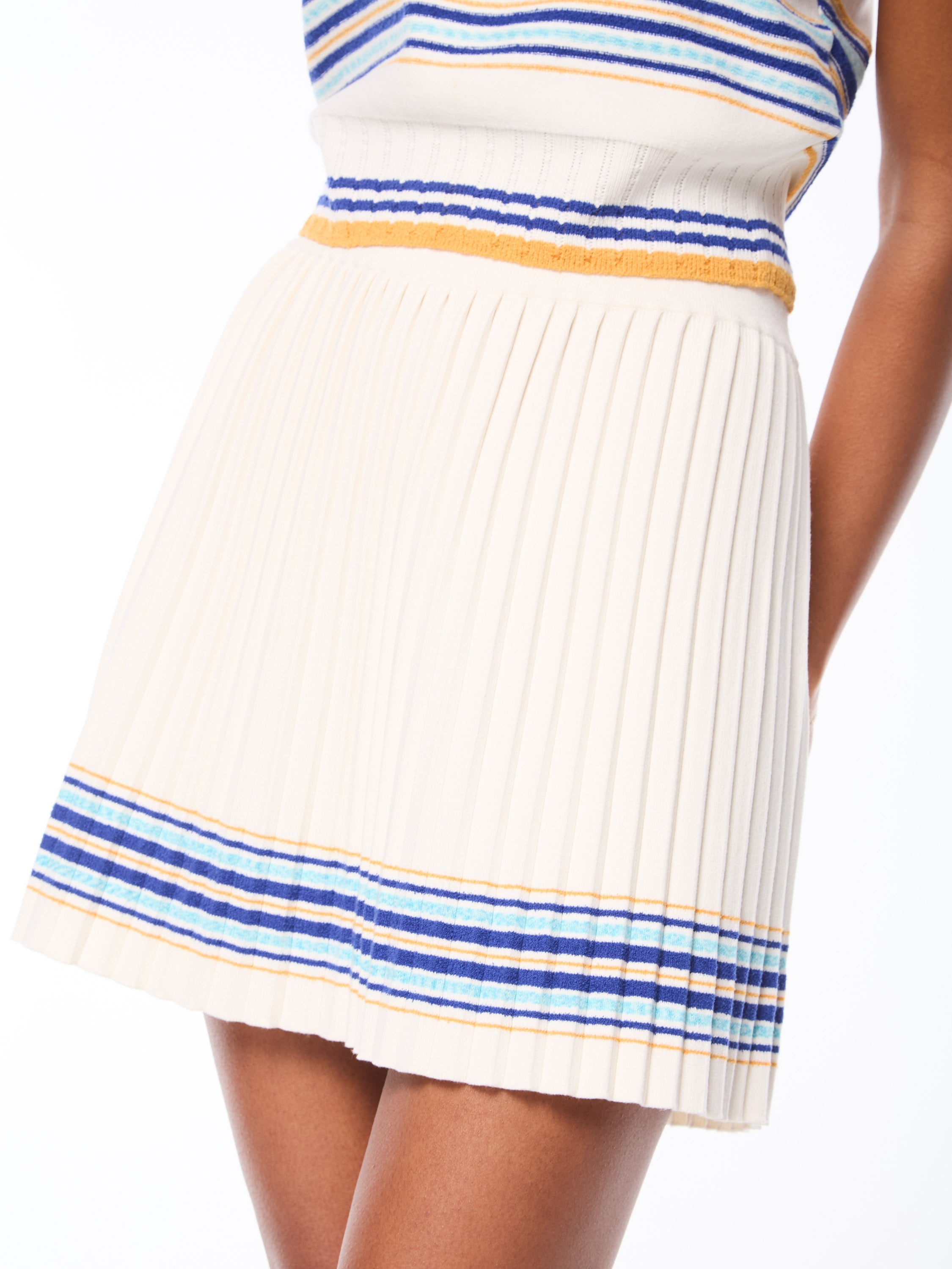 Fausta Knit Skirt-gardenia
