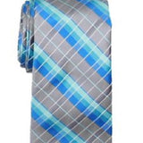 Van Heusen Men's Plaid Professional Neck Tie Blue Size Regular