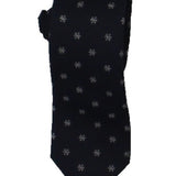 Bar III Men's Snowflake Silk Blend Holiday Neck Tie Navy Size Regular