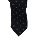 Bar III Men's Snowflake Silk Blend Holiday Neck Tie Navy Size Regular