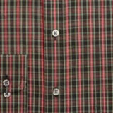 Club Room Men's Classic Regular Fit Stretch Wrinkle Resistant Tartan Dress Shirt Red Size 17