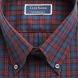 Club Room Men's Regular Fit Cotton Dress Shirt Red Size 18X34-35