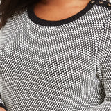 Charter Club Women's Button Trim Contrast Accent Sweater Black Size 4X