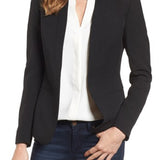 Anne Klein Women's Open Front Jacket Black Size 8