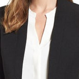Anne Klein Women's Open Front Jacket Black Size 8