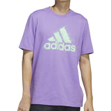 adidas Men's Short Sleeve Logo Graphic T-Shirt Purple Size XX-Large