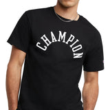 Champion Men's Standard Fit Logo Graphic T Shirt Black Size XX-Large