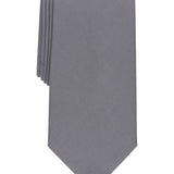Perry Ellis Men's Connor Classic Solid Tie Gray Regular