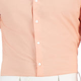 Bar III Men's Slim Fit Chambray Dress Shirt Orange Size Large