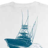 Columbia Men's Pfg Classic Fit Boat Logo Graphic T Shirt White Size Medium