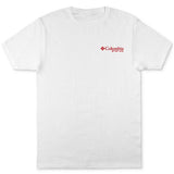 Columbia Men's Pfg Classic Fit Sailfish Logo Graphic T Shirt White Size XX-Large