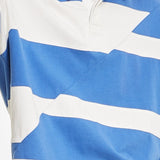 Sun + Stone Men's Robert Striped Rugby Shirt Blue Size Small